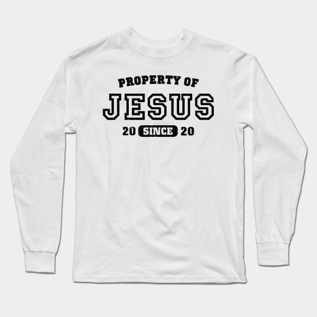 Property of Jesus since 2020 Long Sleeve T-Shirt by CamcoGraphics